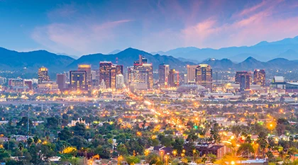 Colorful image of Downtown, Phoenix.